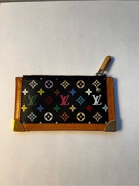 Auth, LV monogram pochette cles coin case multicolor B1688CG511